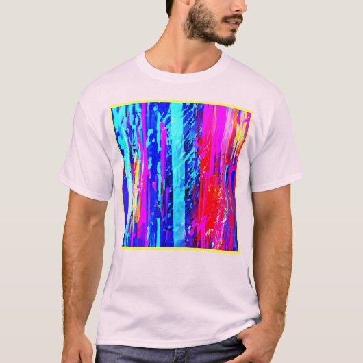 Kleur Bursting Pattern T-shirt (Voorkant)