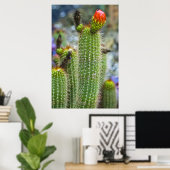 Kleur Cacti Poster (Thuiskantoor)