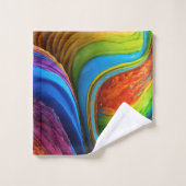 Kleur Cascade badhanddoek set Bad Handdoek (Wasdoekje)