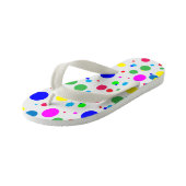 Kleur Cirkel Polka Dot Bubbles Kinder Teenslippers (Schuin)