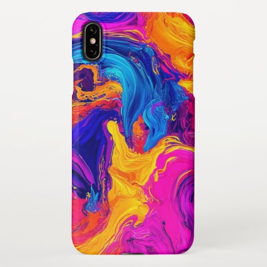 Kleur Dans Abstracte Swirl iPhone / iPad Case iPhone Hoesje (Achterkant)