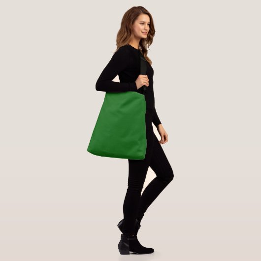 kleur donkergroen crossbody tas (Op model)