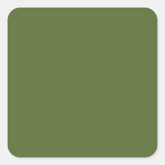 kleur donkergroen vierkante sticker (Voorkant)