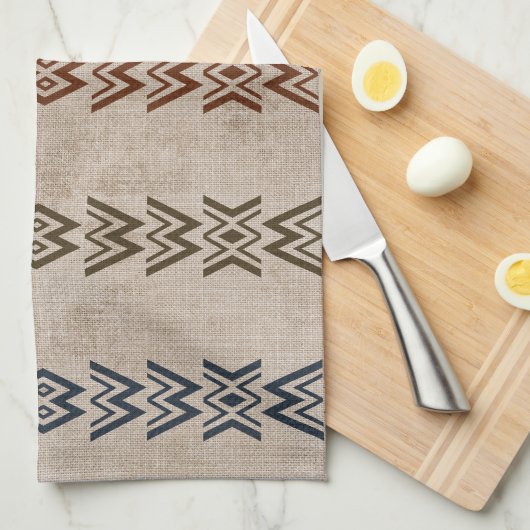 Kleur eenvoudige modder theedoek (Quarter Fold)