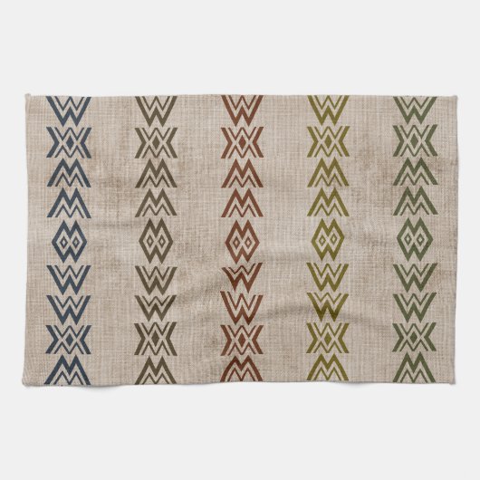 Kleur eenvoudige modder theedoek (Horizontaal)