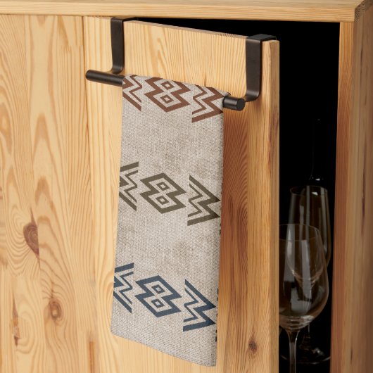 Kleur eenvoudige modder theedoek (Derde Gevouwen)