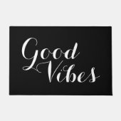  kleur en tekst Goede Vibes Happy Deurmat (Voorkant)