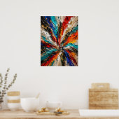 Kleur Explosie Abstract Poster (Keuken)