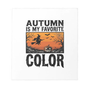 Kleur Favoriete Herfst Halloween Pompoen Vector De Notitieblok