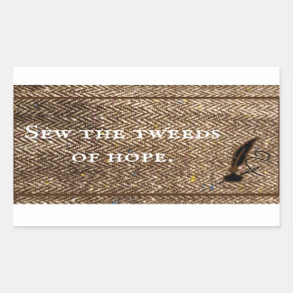 Kleur-flecked tweed hoop sticker