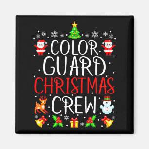 Kleur Garde Kerst Crew Bijpassende Kerstmis  Magneet