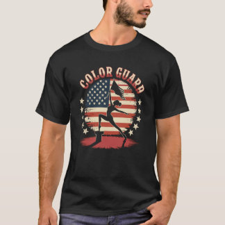 Kleur Garde USA Vlag T-shirt