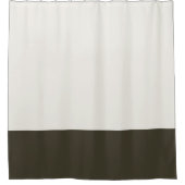 Kleur-geblokkeerde douchegordijn natural&dark groe (Voorkant)