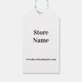 Kleur gecodeerd Blauw Prijs Label Cadeaulabel (Achterkant)