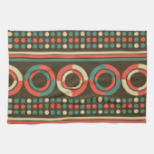 kleur geometrisch vormpatroon theedoek (Horizontaal)