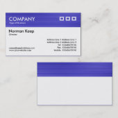 Kleur gestructureerde koptekst - geborsteld blauw visitekaartje (Voorkant / Achterkant)