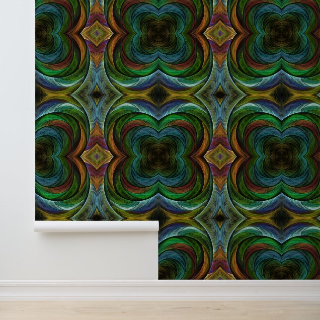 Kleur Glorie Modern Abstract Kunstpatroon Elegant Behang (Applicatie)