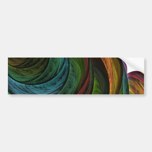 Kleur Glorie Modern Abstract Kunstpatroon Elegant Bumpersticker