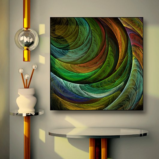 Kleur Glorie Modern Abstract Kunstpatroon Elegant Canvas Afdruk