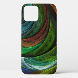 Kleur Glorie Modern Abstract Kunstpatroon Elegant iPhone 12 Hoesje