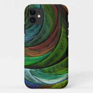Kleur Glorie Modern Abstract Kunstpatroon Elegant iPhone 11 Hoesje