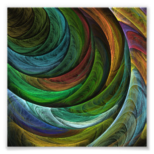 Kleur Glorie Modern Abstract Kunstpatroon Elegant Foto Afdruk