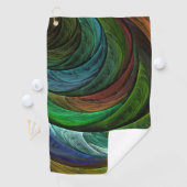 Kleur Glorie Modern Abstract Kunstpatroon Elegant Golfhanddoek (Insitu)