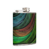 Kleur Glorie Modern Abstract Kunstpatroon Elegant Heupfles (Rechts)