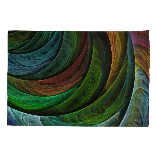 Kleur Glorie Modern Abstract Kunstpatroon Elegant Kussensloop (Achterkant)