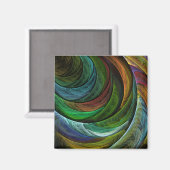 Kleur Glorie Modern Abstract Kunstpatroon Elegant Magneet (Voorkant / Achterkant)