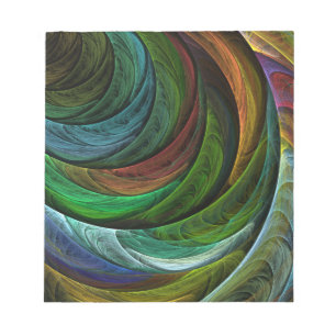 Kleur Glorie Modern Abstract Kunstpatroon Elegant Notitieblok