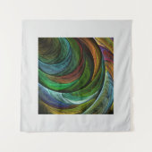 Kleur Glorie Modern Abstract Kunstpatroon Elegant Wandkleed (Voorkant)