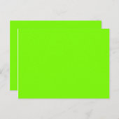 kleur groen briefkaart (Voorkant / Achterkant)