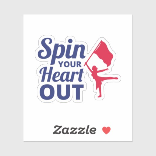 Kleur Guard Dans en vlag Levendige prestaties Sticker (Vel)