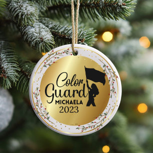 Kleur Guard Marching Band Kerst Ornament