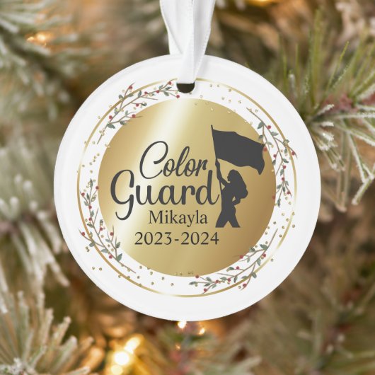 Kleur Guard Marching Band Kerst Ornament (Boom)