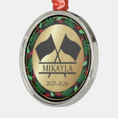 Kleur Guard Marching Band Kerst Ornament (Links)