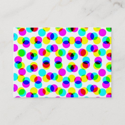 Kleur Halftone Patroon Visitekaartje (Voorkant)