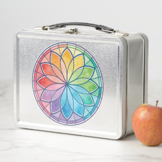 Kleur Harmonies Cirkel Motief Metallic Lunchbox