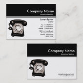 Kleur Header III v2 - Zwart - Hotline Visitekaartje (Voorkant / Achterkant)