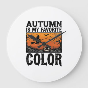 Kleur herfst favoriete Halloween pompoen Vector De Grote Klok