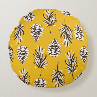  kleur herfst Natuur Elements Rond Kussen