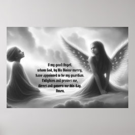 Kleur het Gardian Angel met Prayer Poster