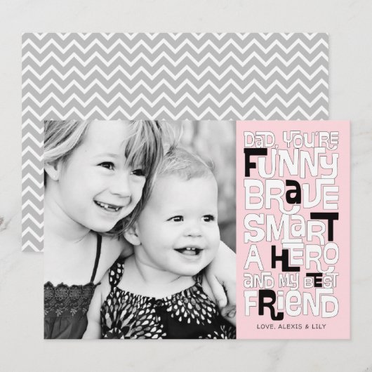 Kleur het in pap-Vaderdag-kaart Kaart (Voorkant / Achterkant)