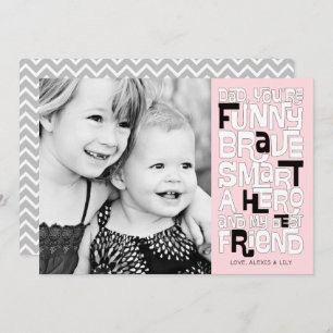 Kleur het in pap-Vaderdag-kaart Kaart