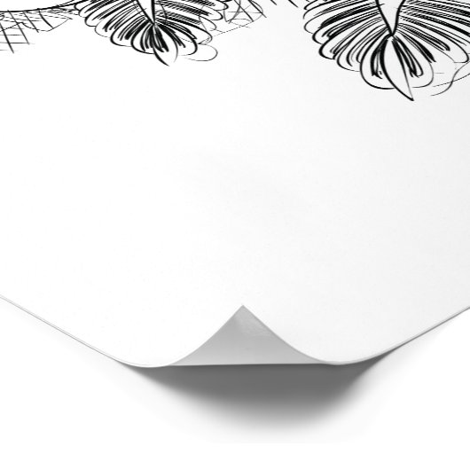 Kleur Het Poster Schuif en Rozen (Hoek)