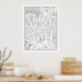 Kleur het zelf zout, maar lekker poster (Keuken)