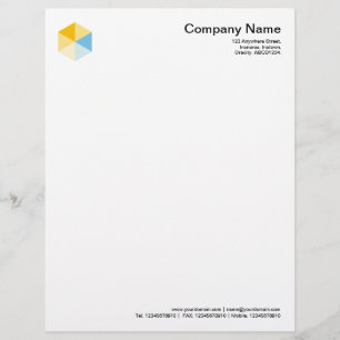 Kleur Hexagon 03 Gepersonaliseerd Briefhoofd
