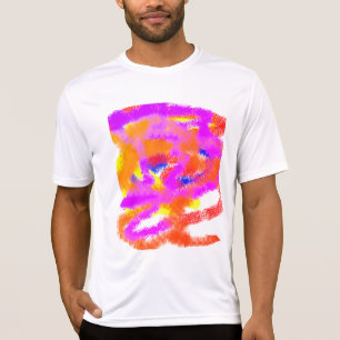 Kleur Ideeën abstracte mind stress T-shirt