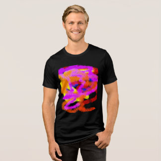 Kleur Ideeën abstracte mind stress Tri-Blend Shirt